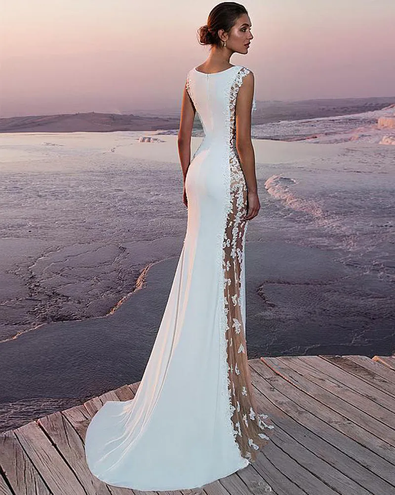 2019 New Hot Summer Fashion Latest Women's Prom Ball Gown Formal Evening Party Lace Mesh Patchwork Maxi Dress