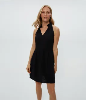 ALESSA SPLIT NECK DRESS
