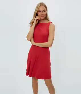 ANDY ULTRA RIB MINI SKATER DRESS
