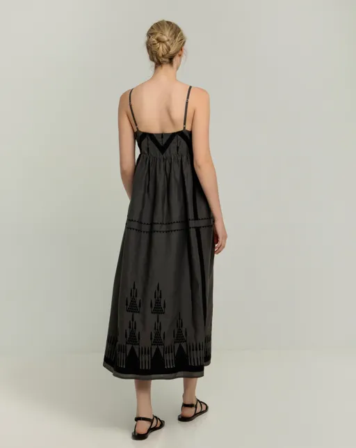 BABYDOLL STRAPPY MAXI DRESS