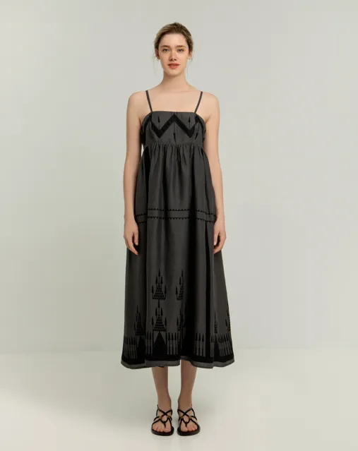 BABYDOLL STRAPPY MAXI DRESS