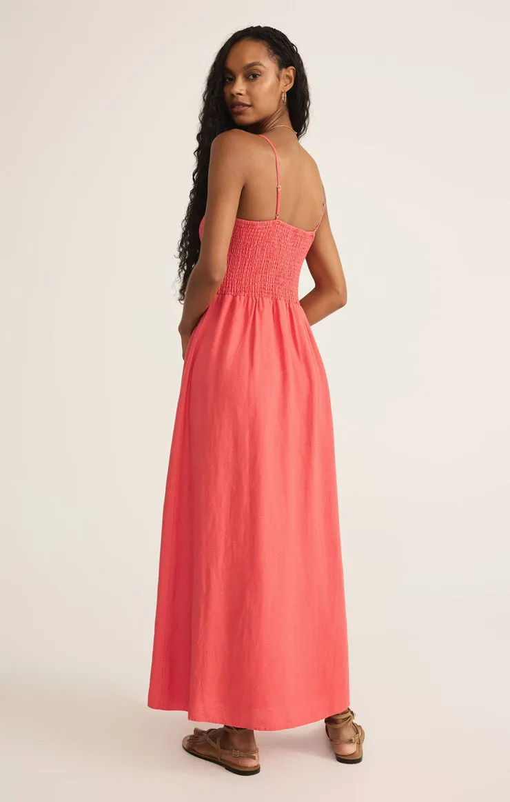 BAYSIDE LINEN MAXI DRESS