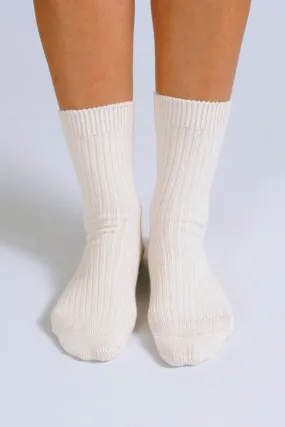 Beta Melange Crew Sock - Oat