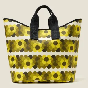 Carryall Large Tote - Retro Flower Yellow