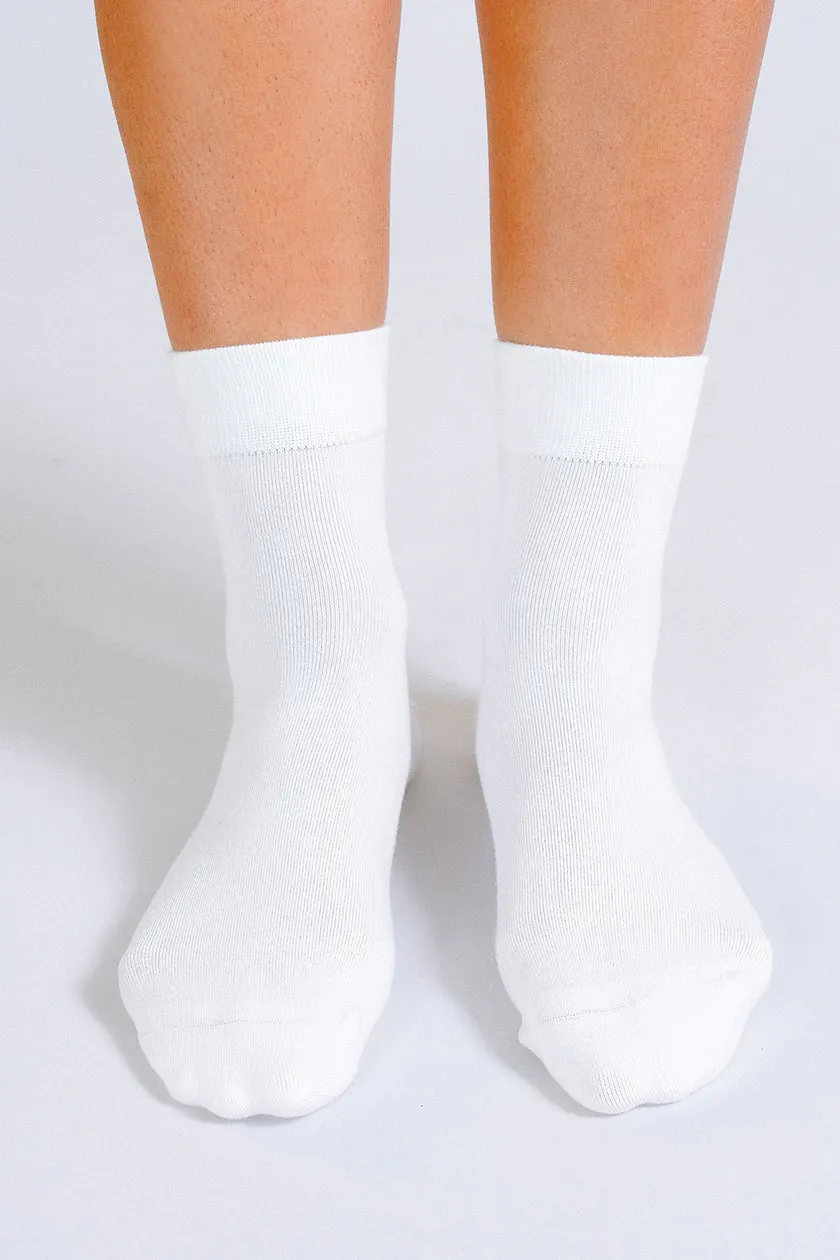 Centre Socks - White