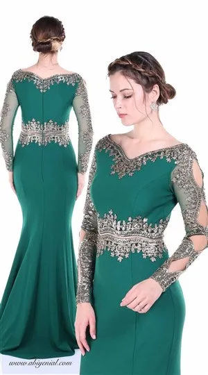Claret Red Evening Dress