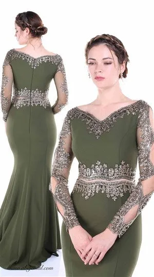 Claret Red Evening Dress