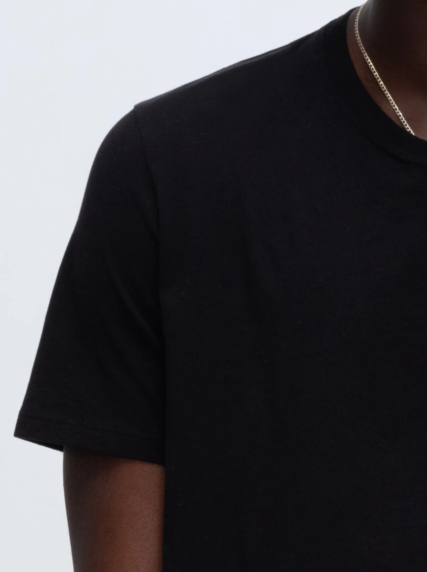 Classic Jersey Crew Neck Tee - Black