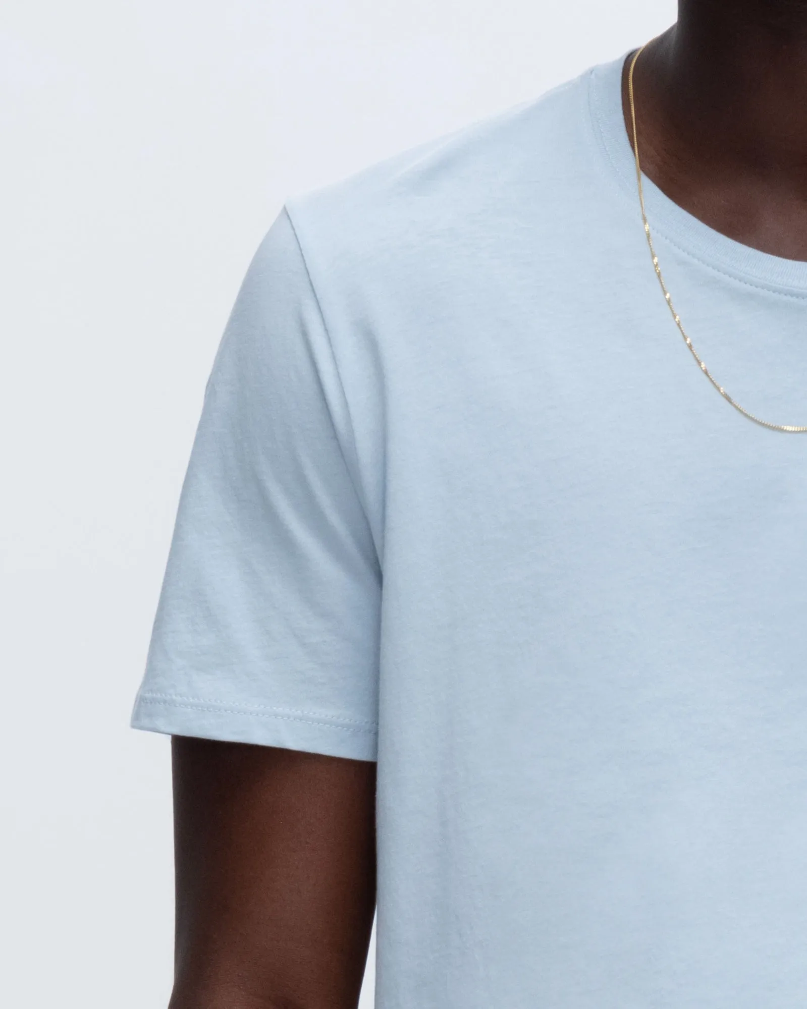 Classic Jersey Crew Neck Tee - Blue