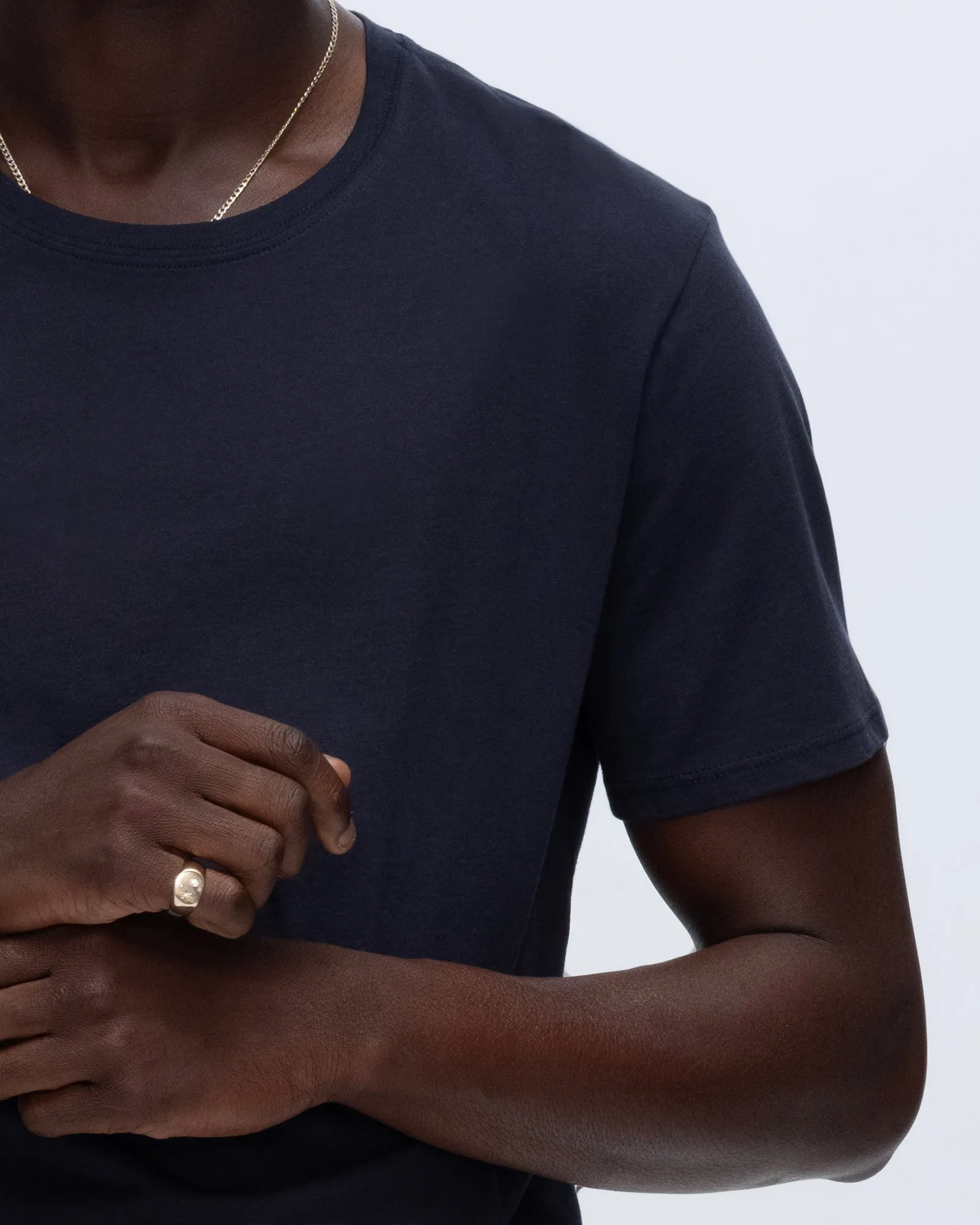 Classic Jersey Crew Neck Tee - Midnight