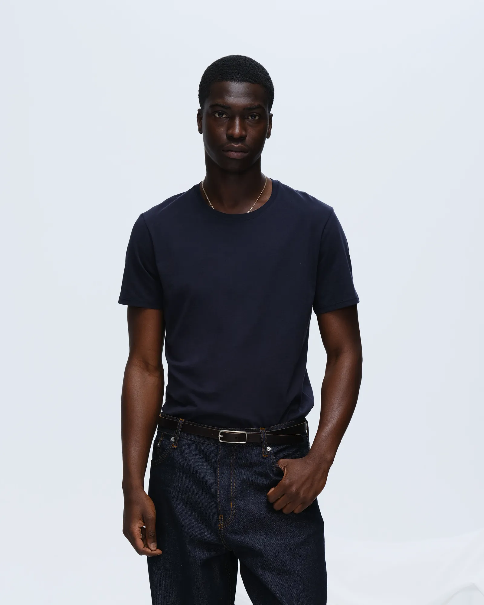 Classic Jersey Crew Neck Tee - Midnight