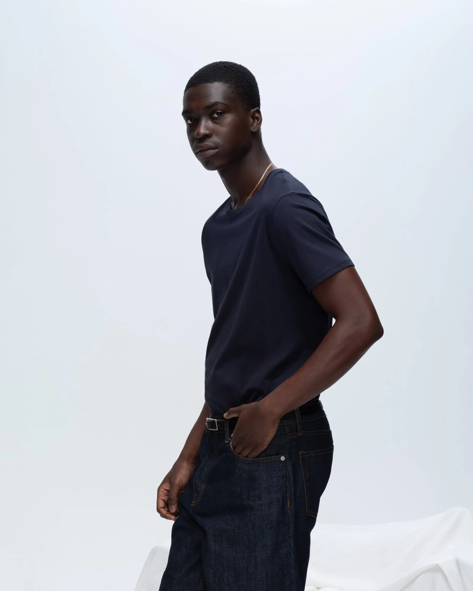 Classic Jersey Crew Neck Tee - Midnight