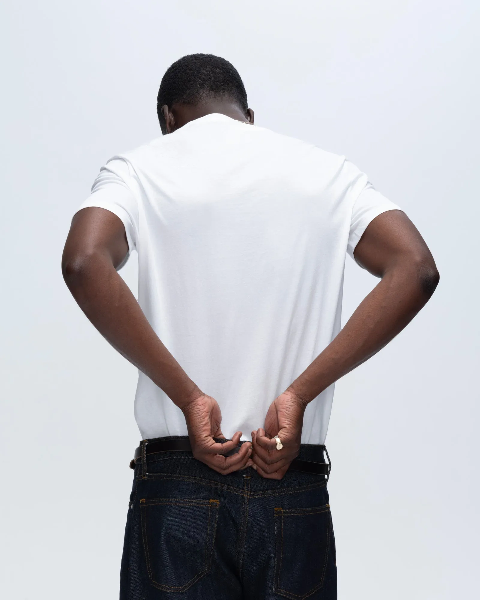 Classic Jersey Crew Neck Tee - White