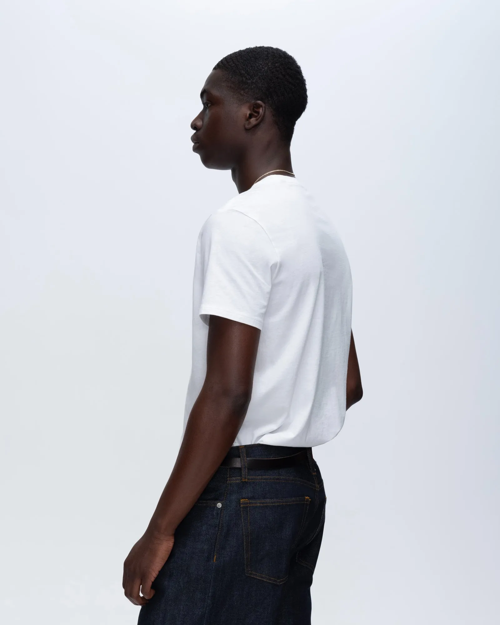 Classic Jersey Crew Neck Tee - White