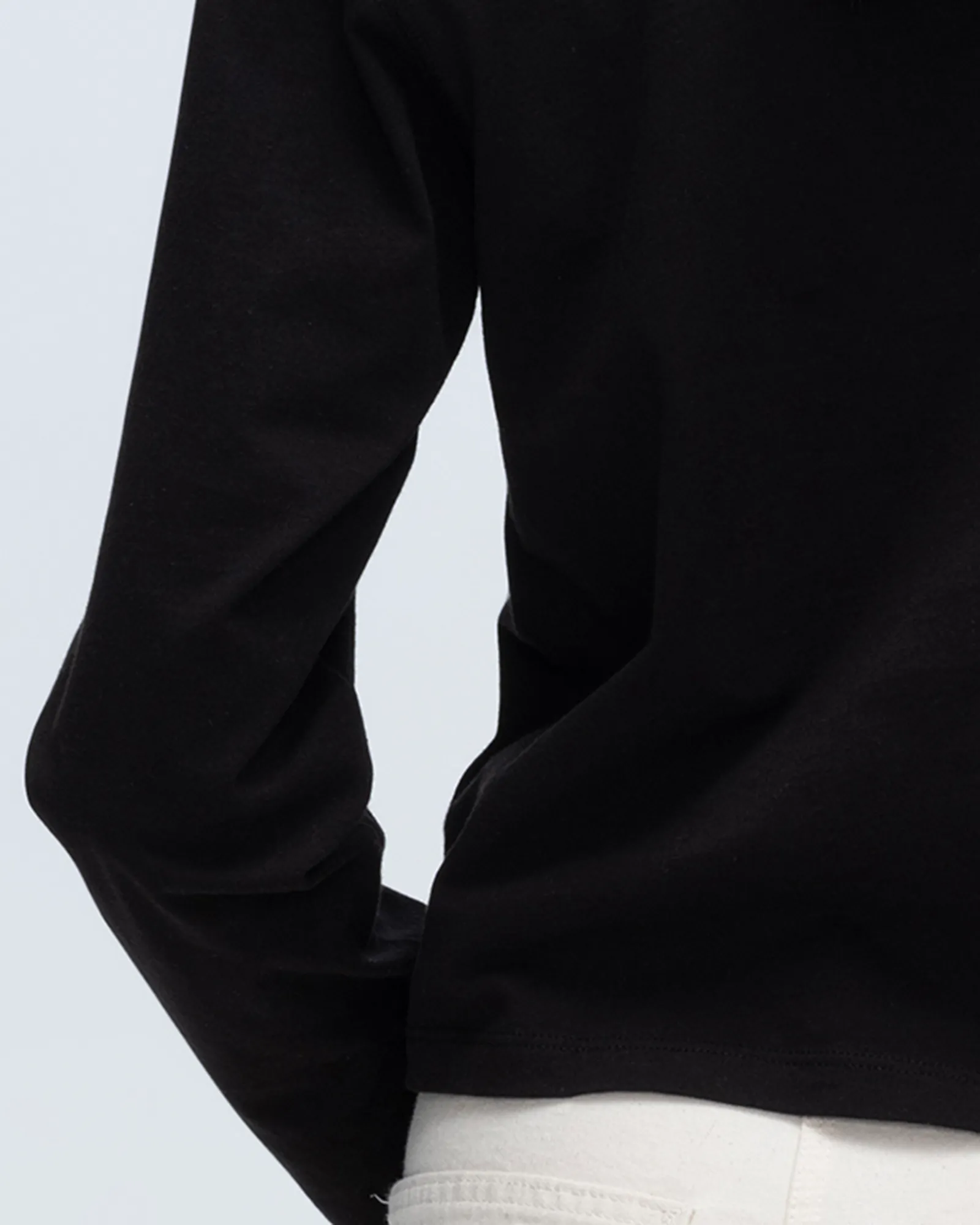 Classic Jersey Long Sleeve Boy Tee - Black