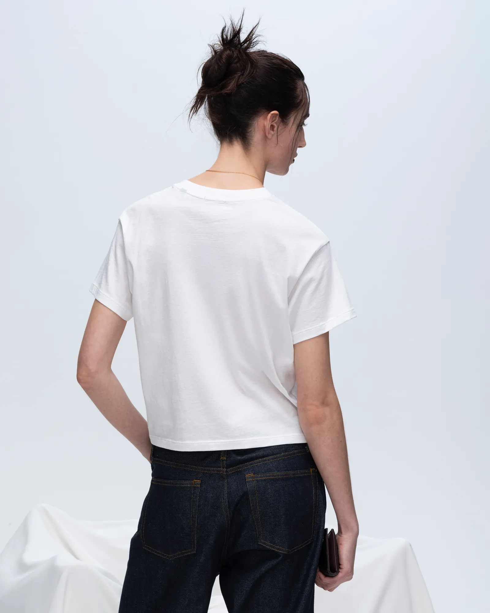Classic Jersey Short Sleeve Boy Tee - White