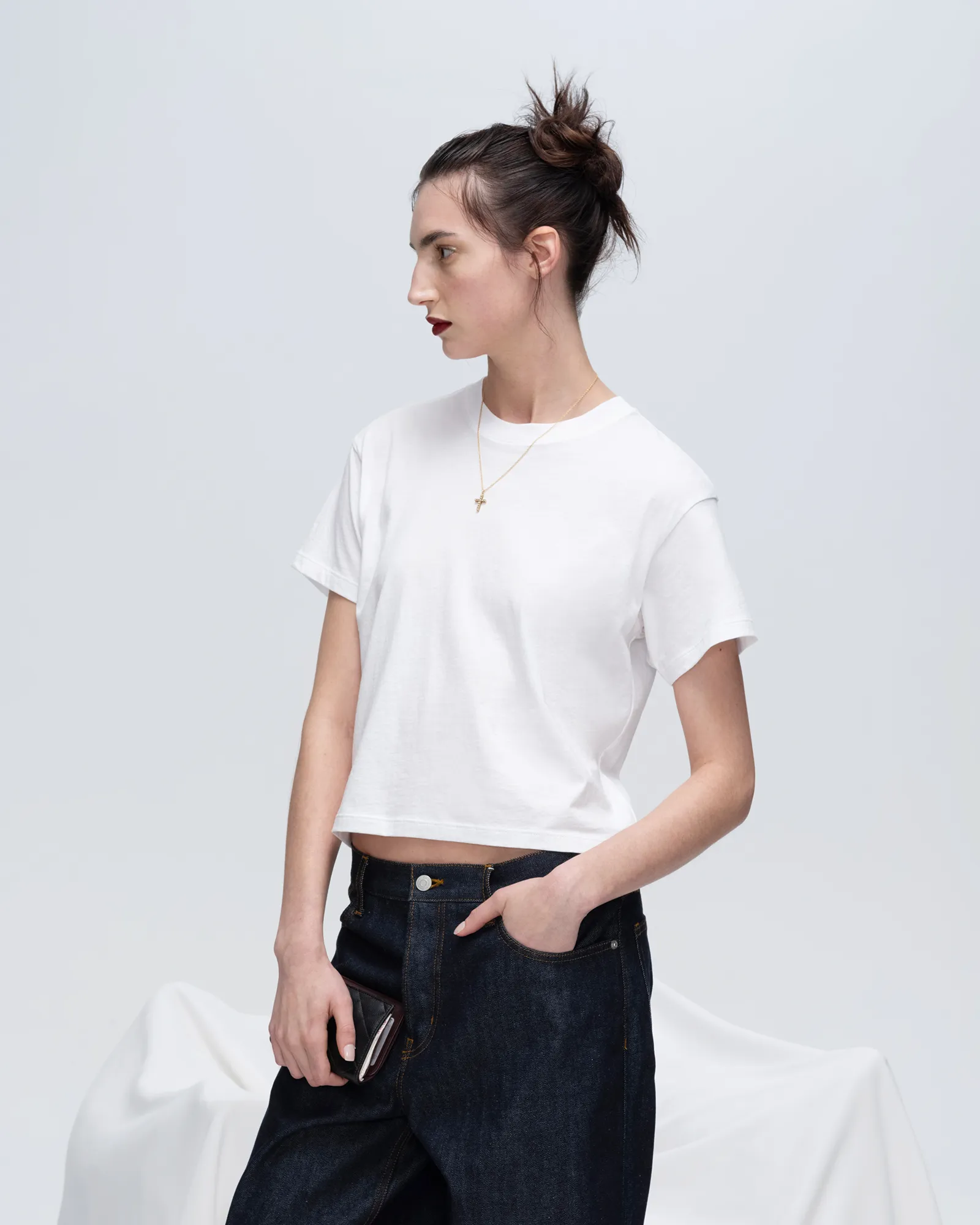 Classic Jersey Short Sleeve Boy Tee - White