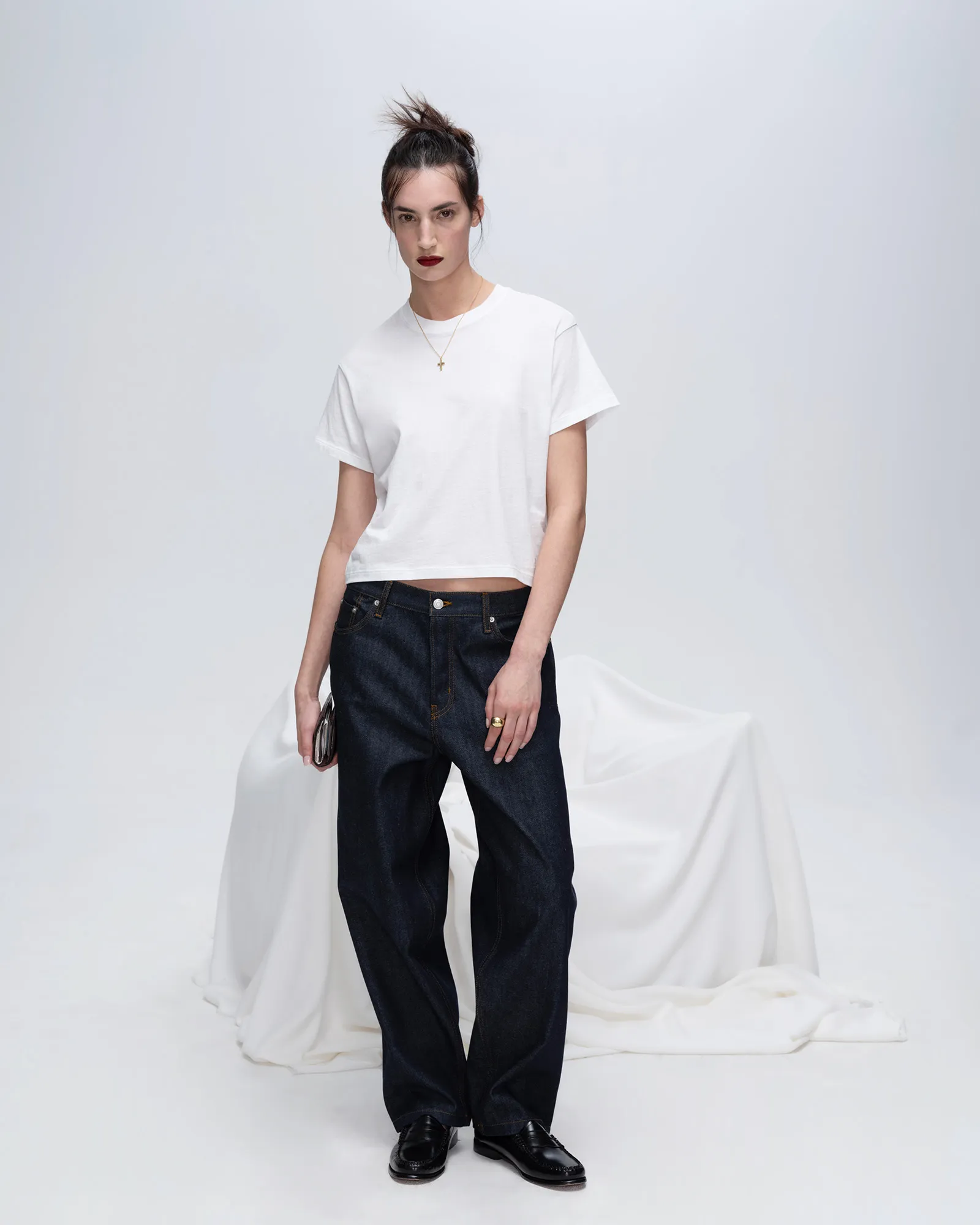 Classic Jersey Short Sleeve Boy Tee - White