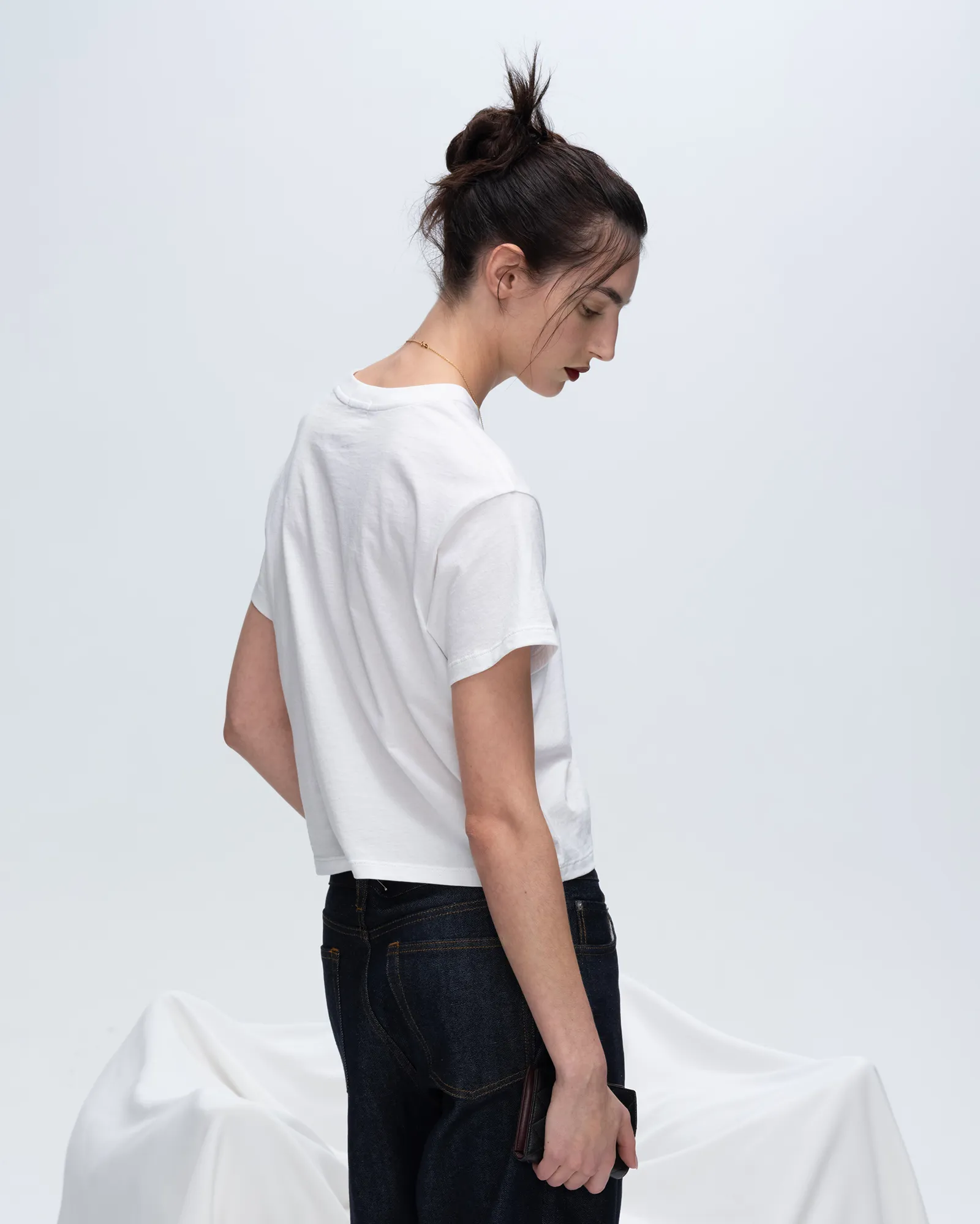 Classic Jersey Short Sleeve Boy Tee - White