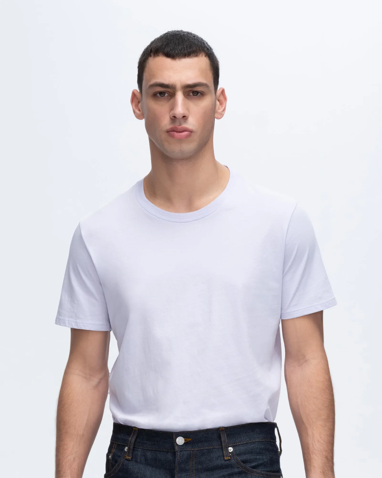 Classic Jersey Short Sleeve Crew Neck Tee - French Lavender