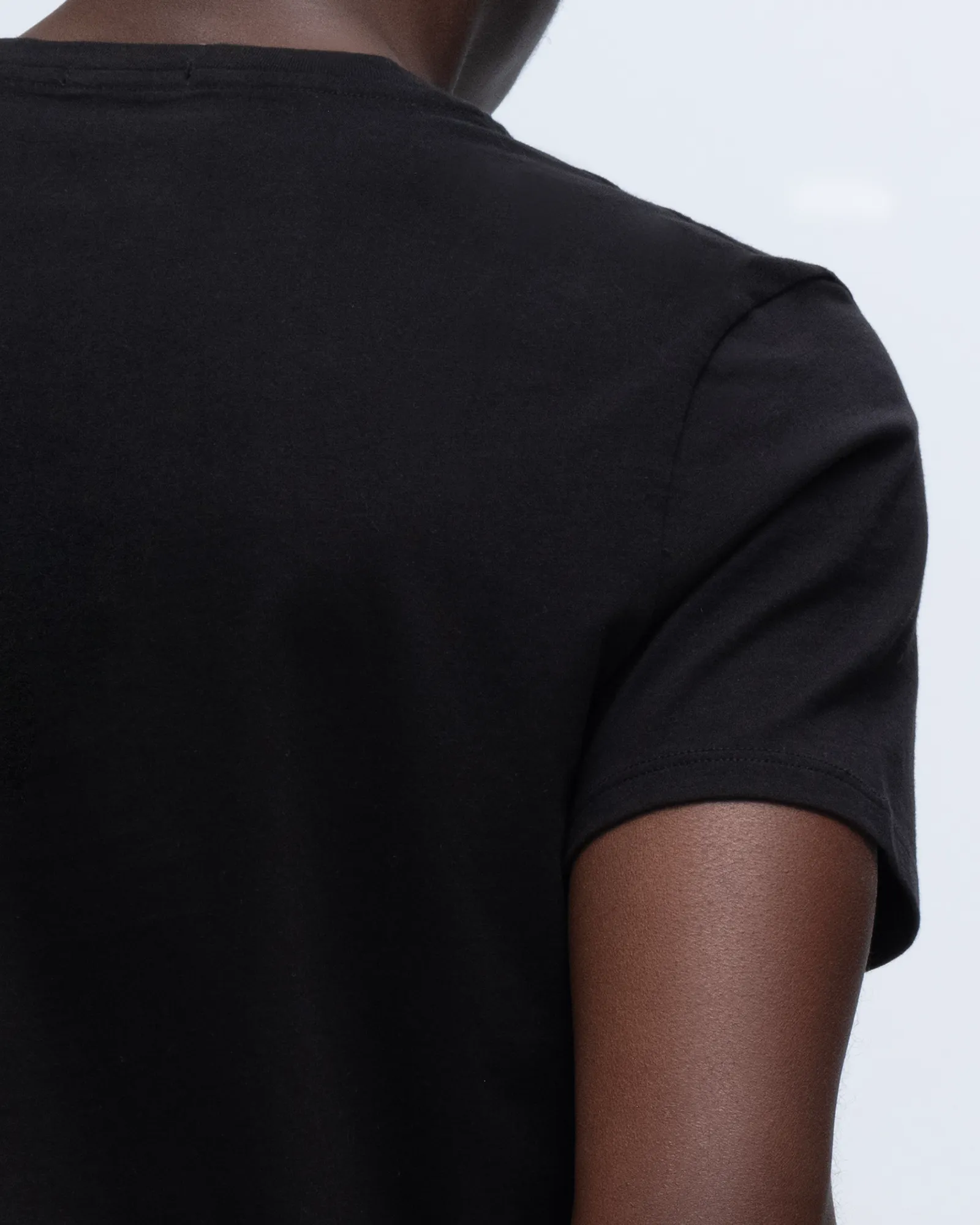 Classic Jersey V-Neck Tee - Black