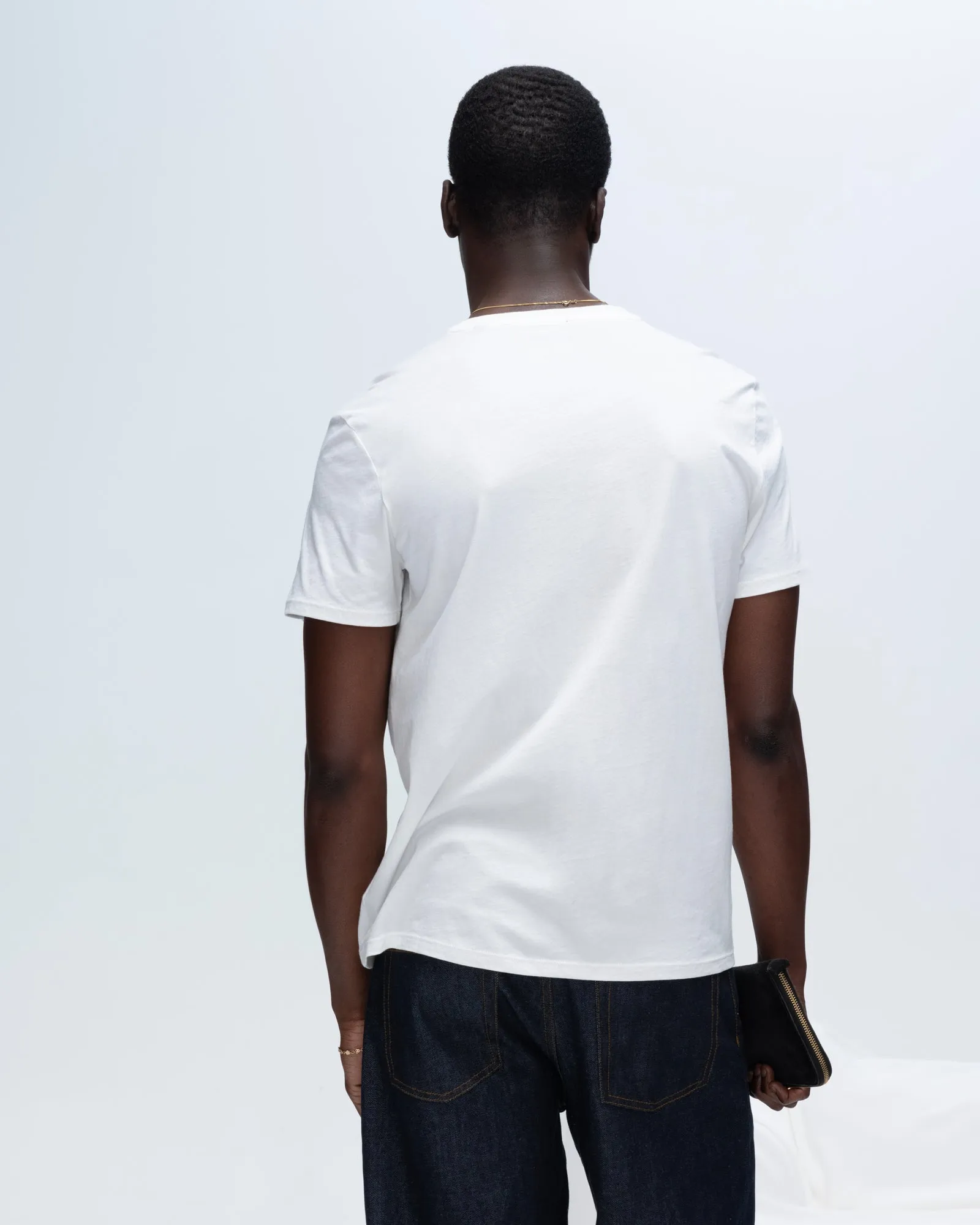 Classic Jersey V-Neck Tee - White