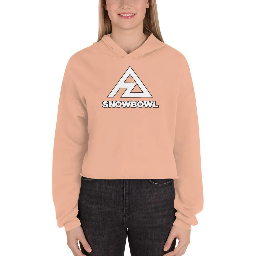 Classic Logo Ladies Crop Top Hoodie