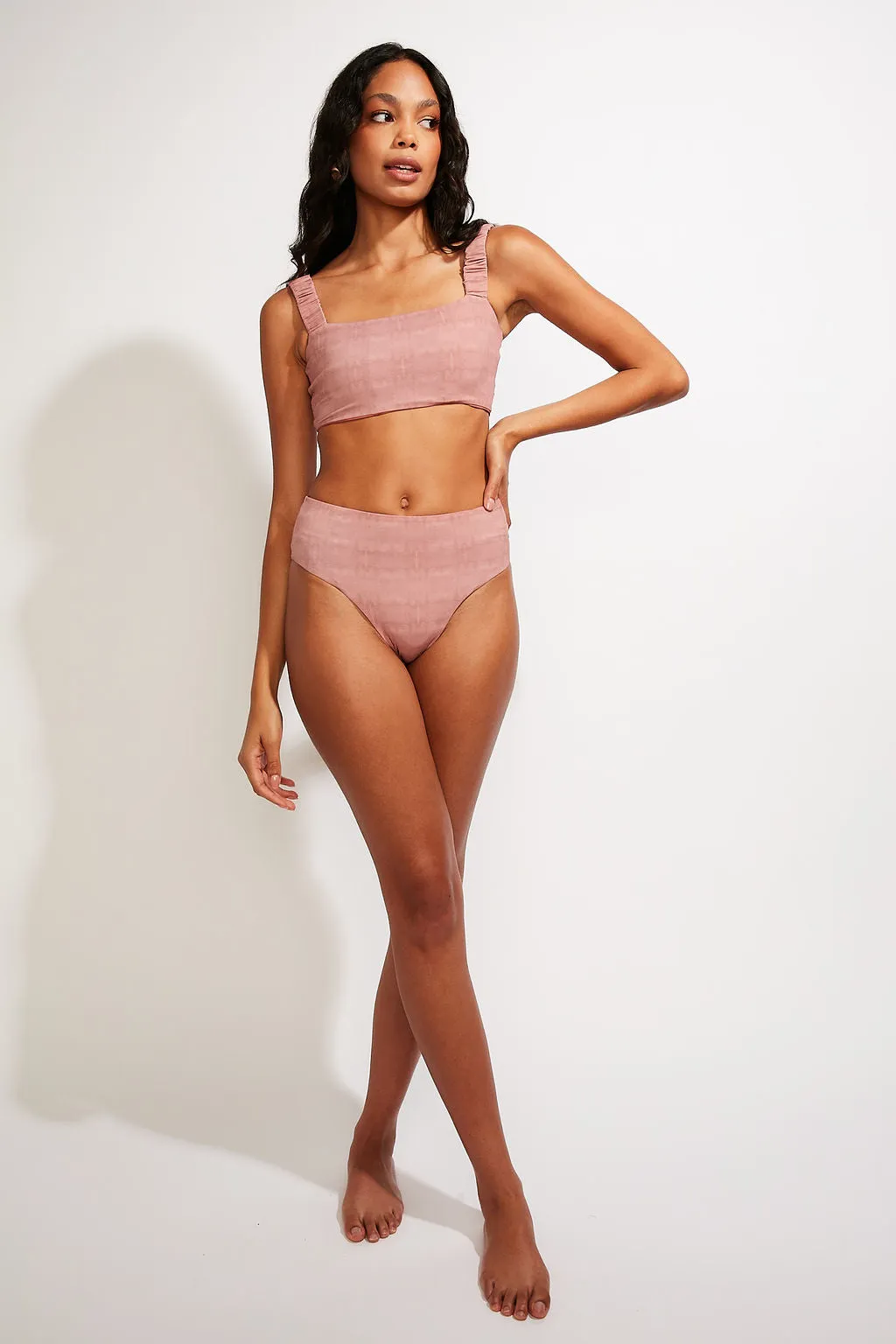 Current Swim Bottom II - Dusty Rose