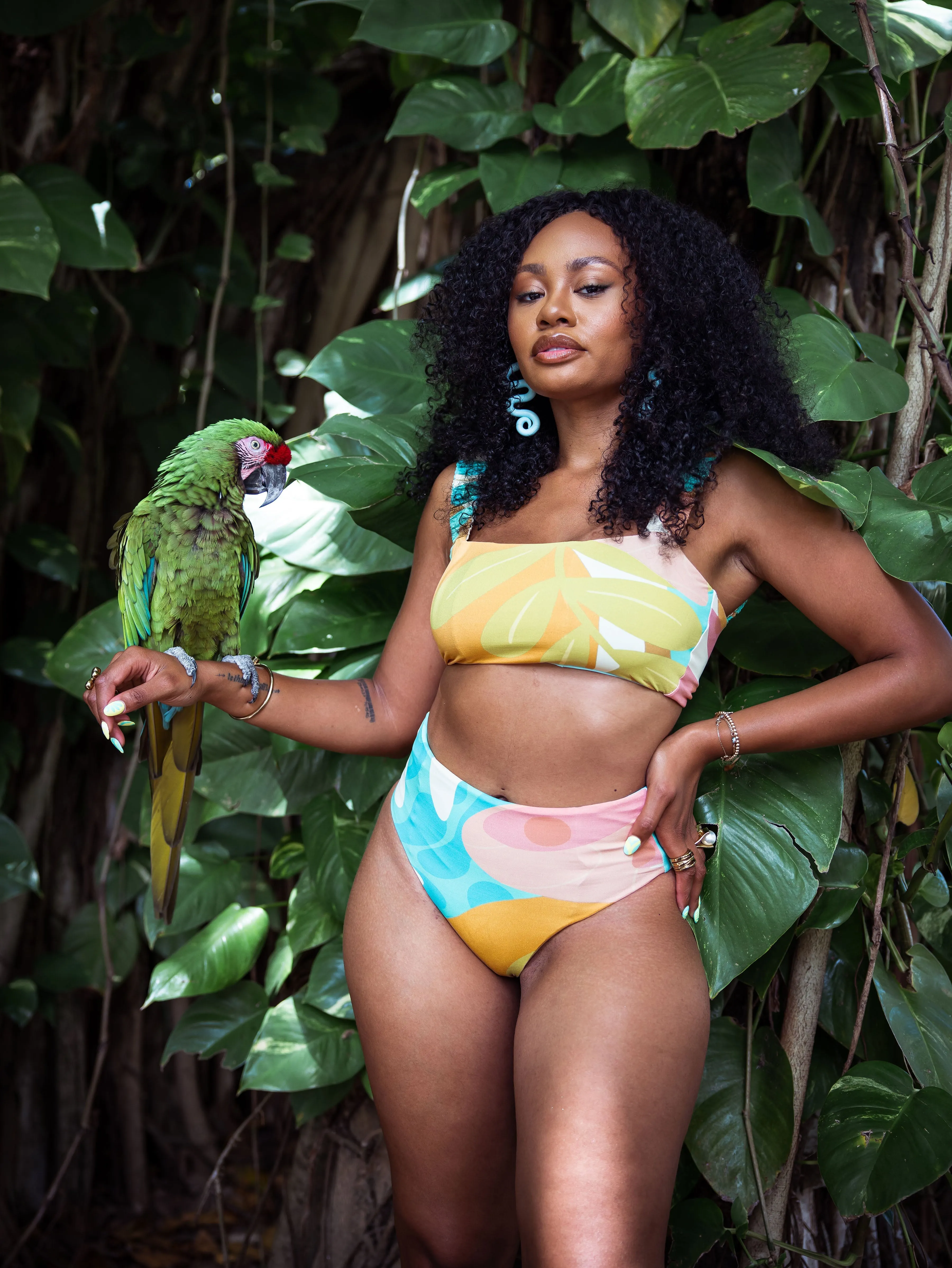 Current Swim Bottom II - Guava Duff