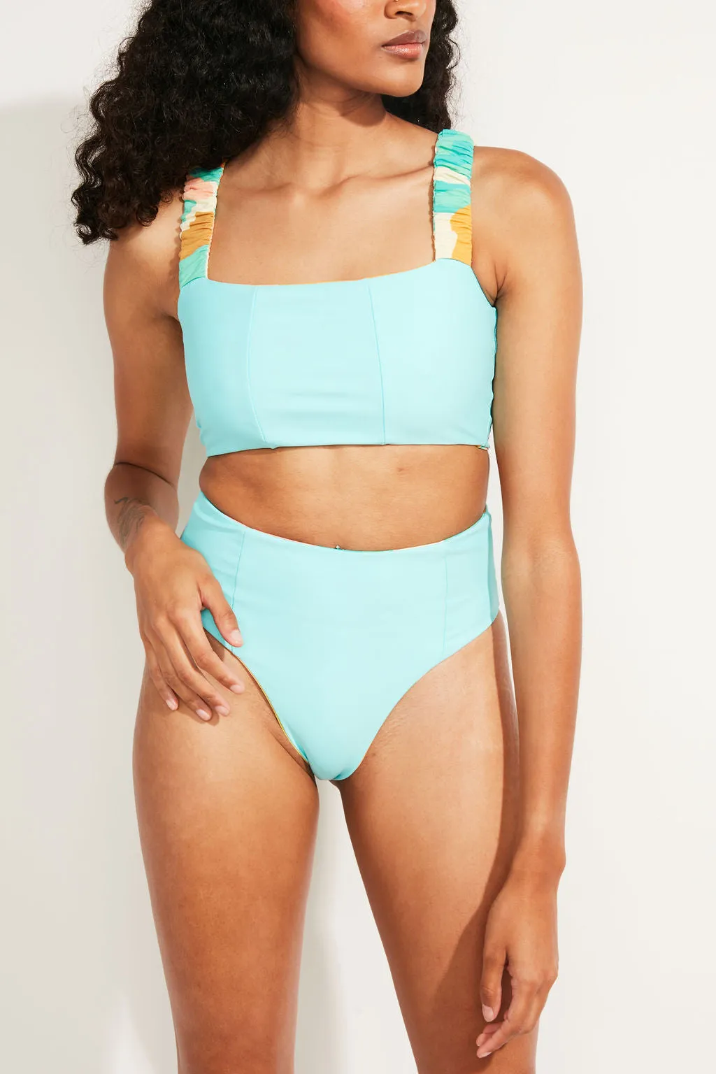 Current Swim Bottom II - Guava Duff