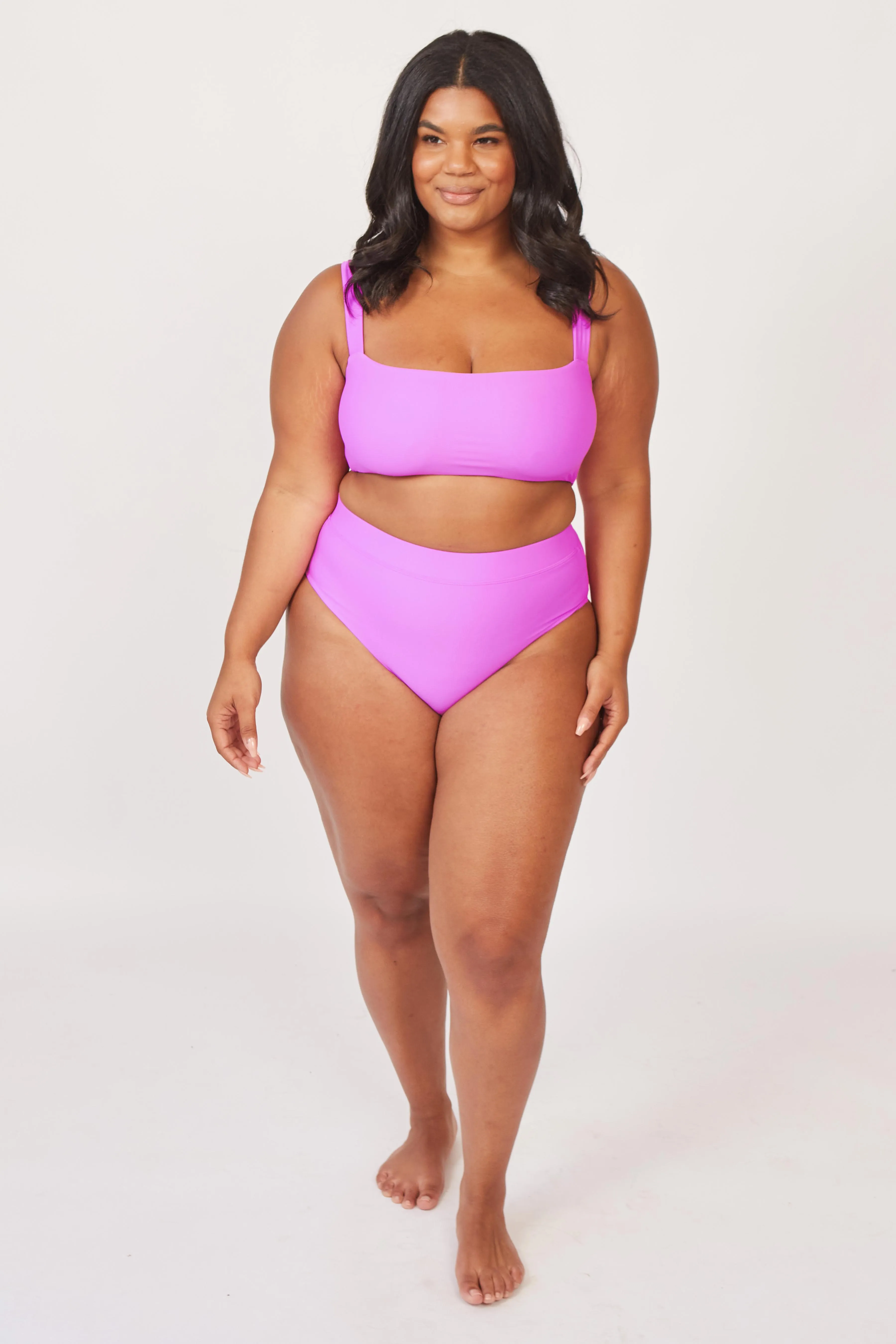 Current Swim Top - Fuchsia