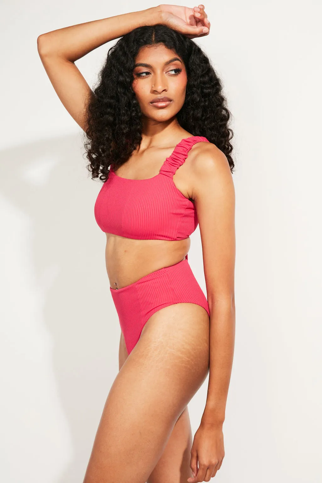 Current Swim Top II - Raspberry