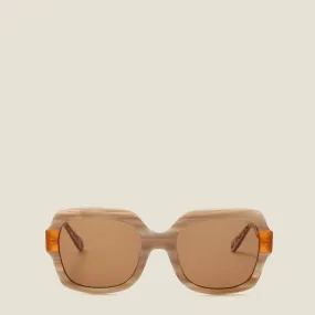 Geranium Sunglasses - Taupe Marble