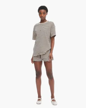 Heavyweight Jersey Oversized Short Sleeve Crew Neck Tee - Dune-Black