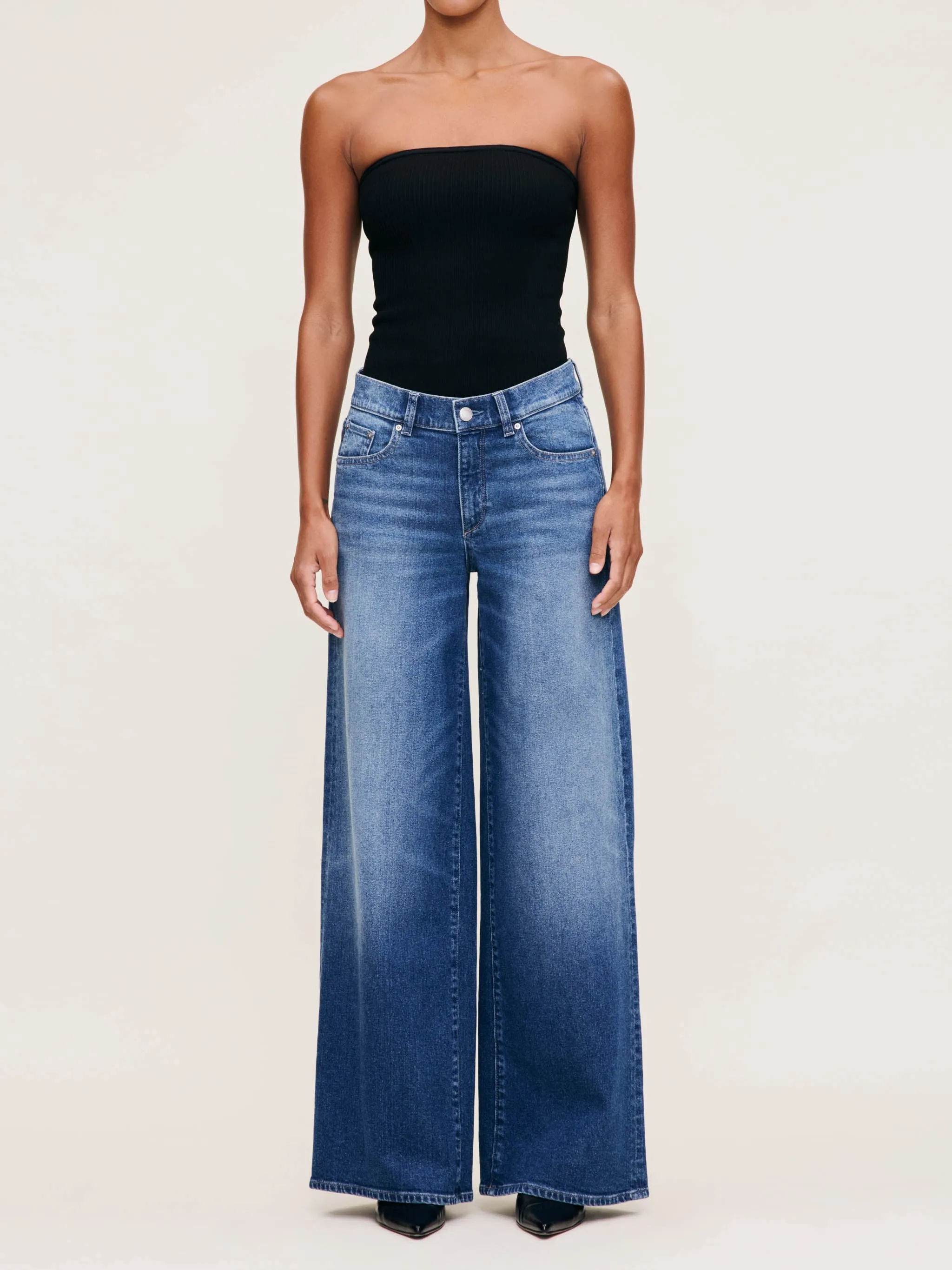 HEPBURN WIDE LEG MID RISE ANKLE