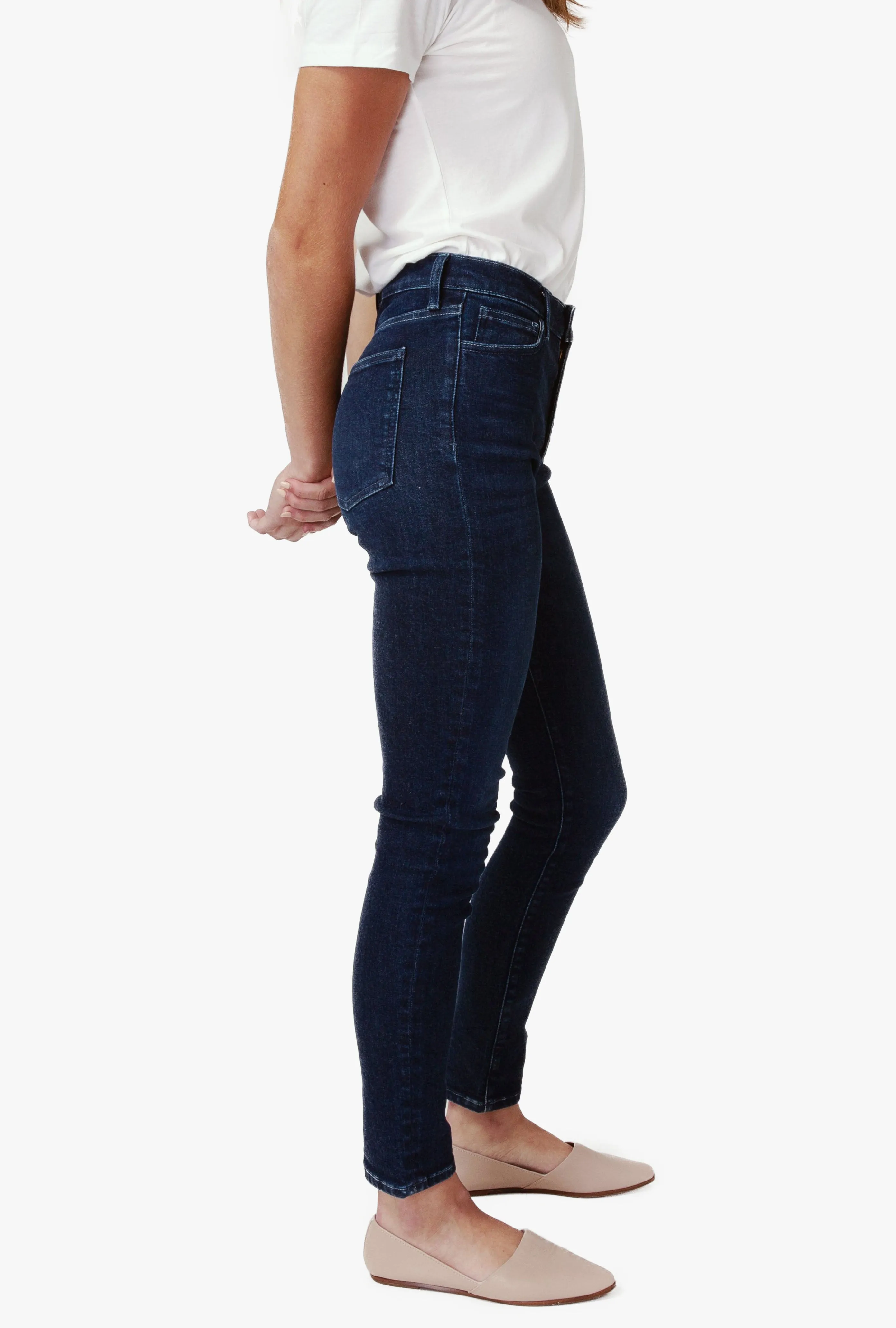 High Rise Skinny Jean - Dark Indigo