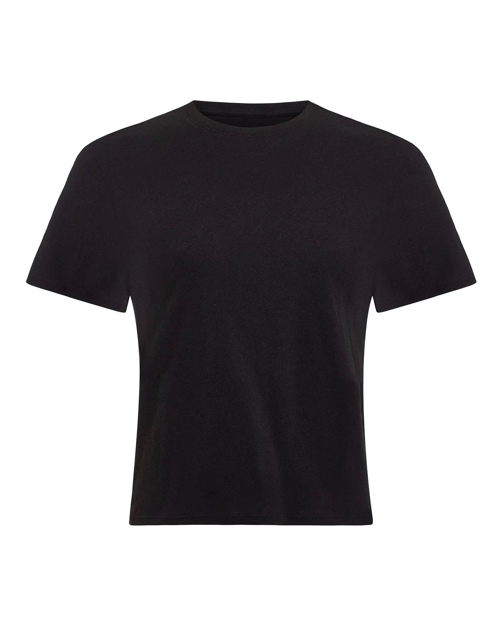High Torsion Short Sleeve Crew Neck Tee - Black