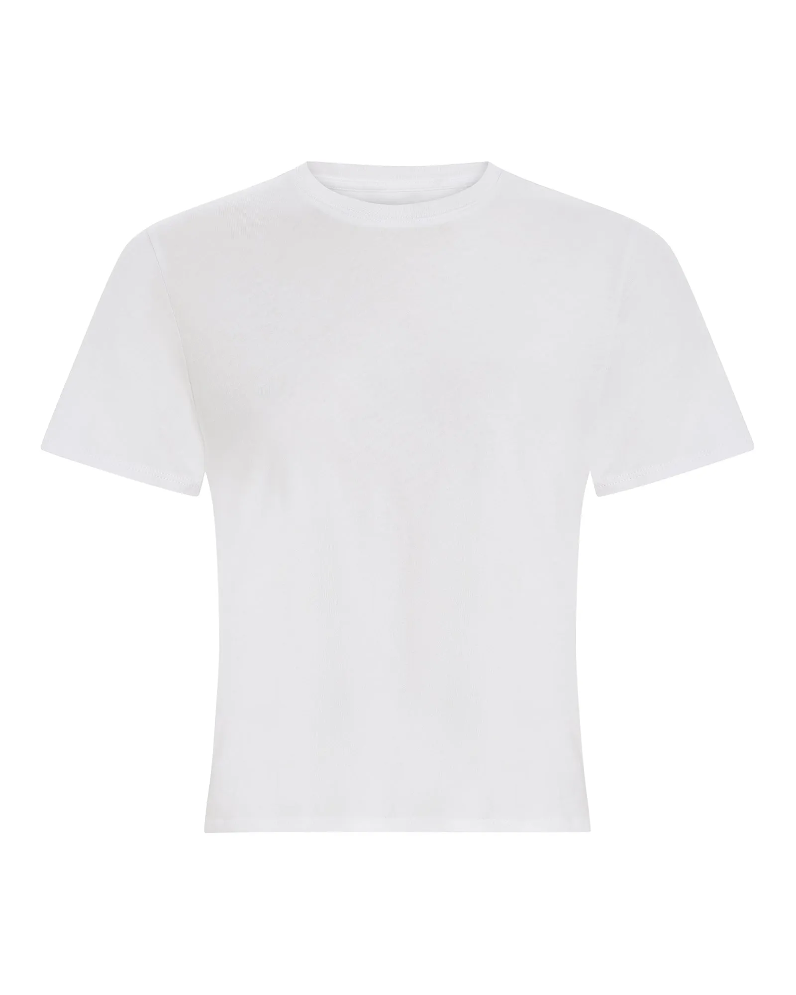 High Torsion Short Sleeve Crew Neck Tee - White