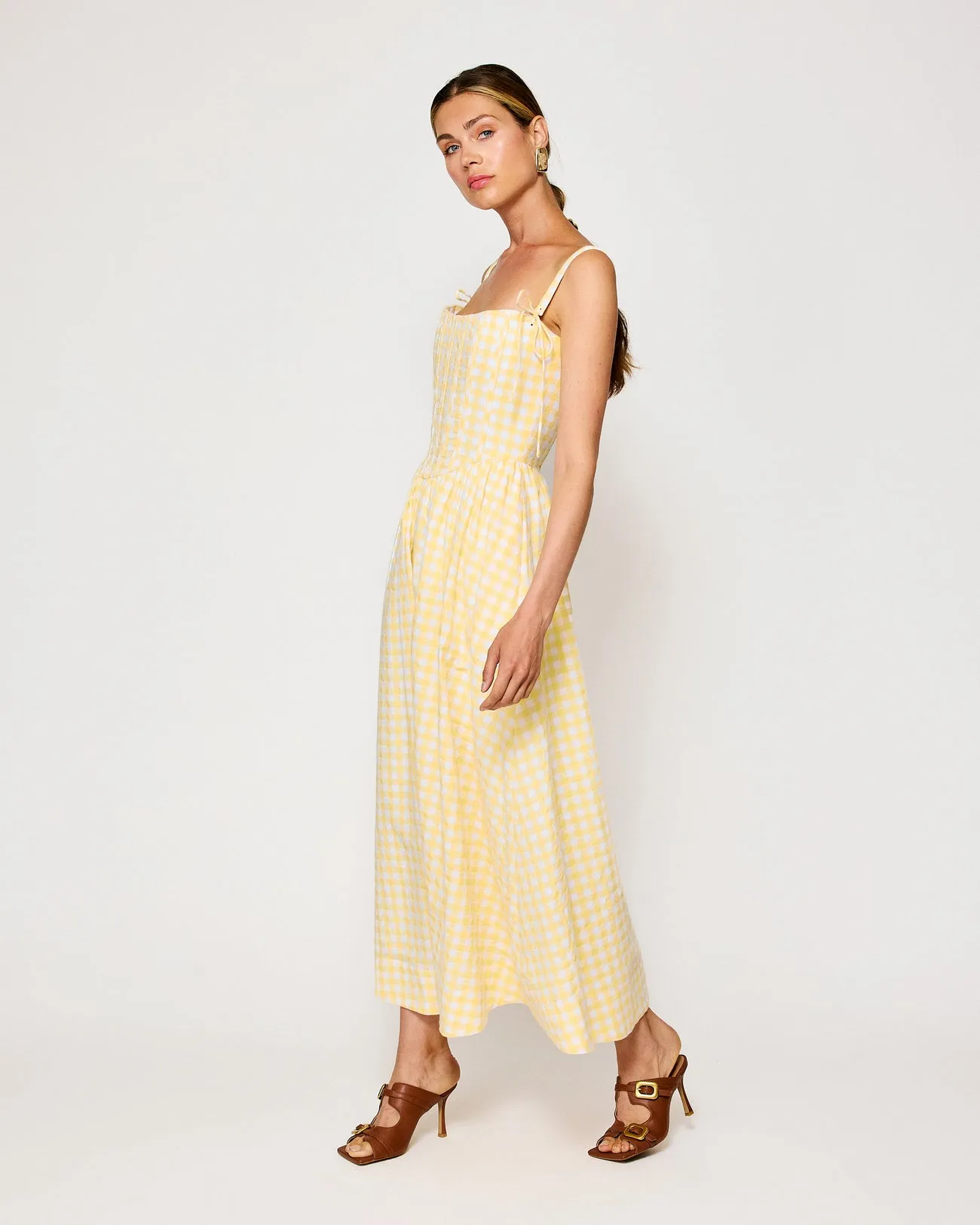 JUNIE CORSET MIDI DRESS
