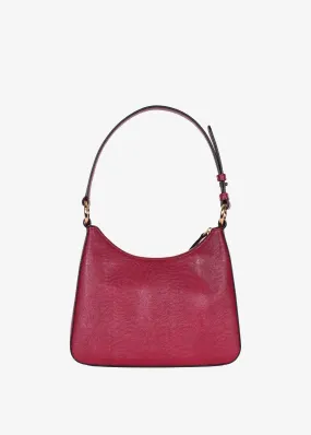 Luxe Medium Shoulder Bag - Cherry Red Lizard