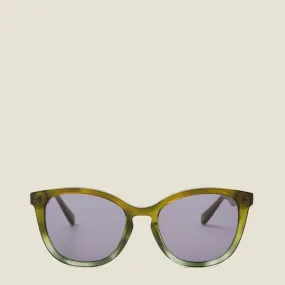 Magnolia Sunglasses - Olive & Linear Stem
