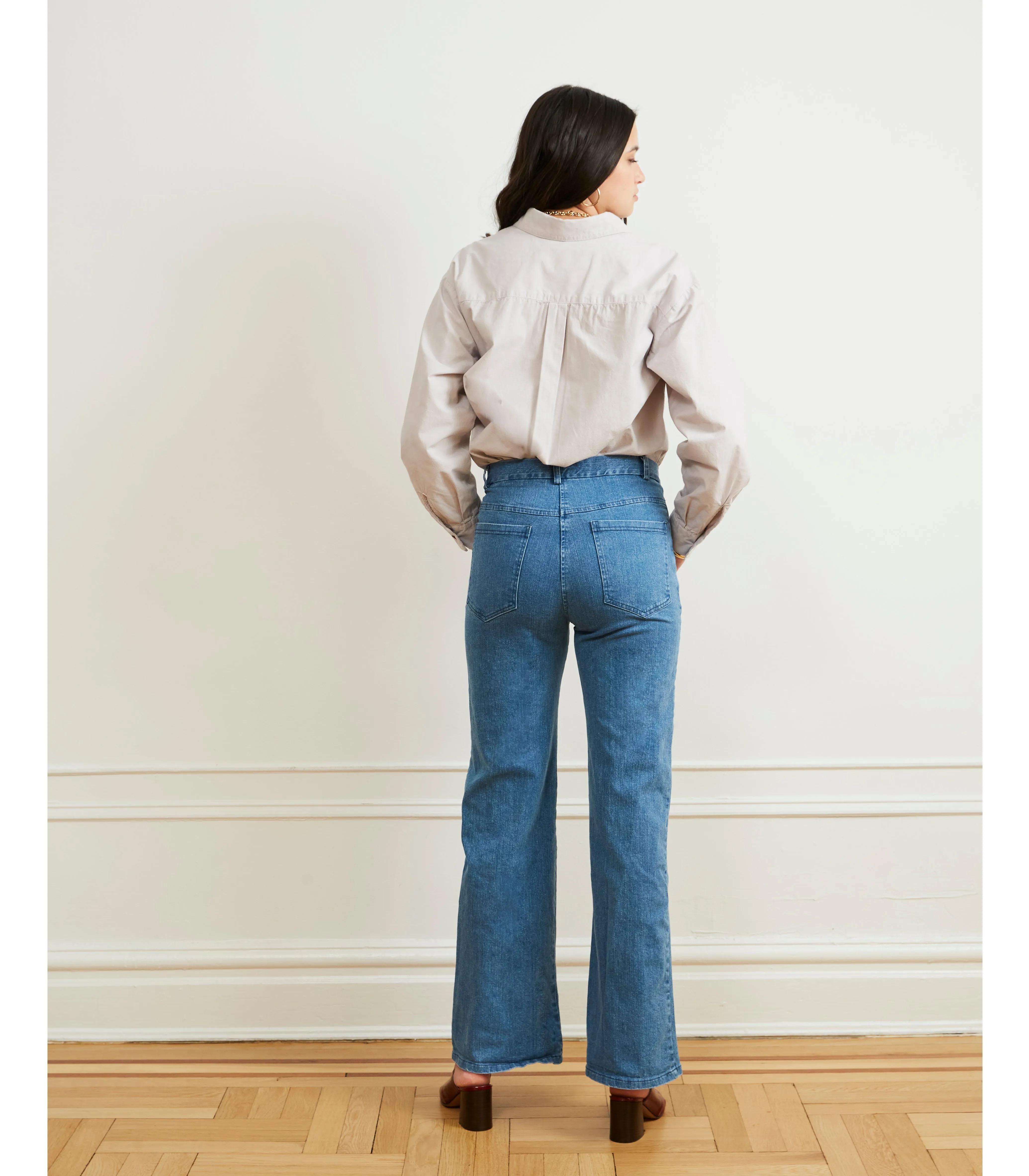 Marie Flare Leg Jeans - Light Indigo