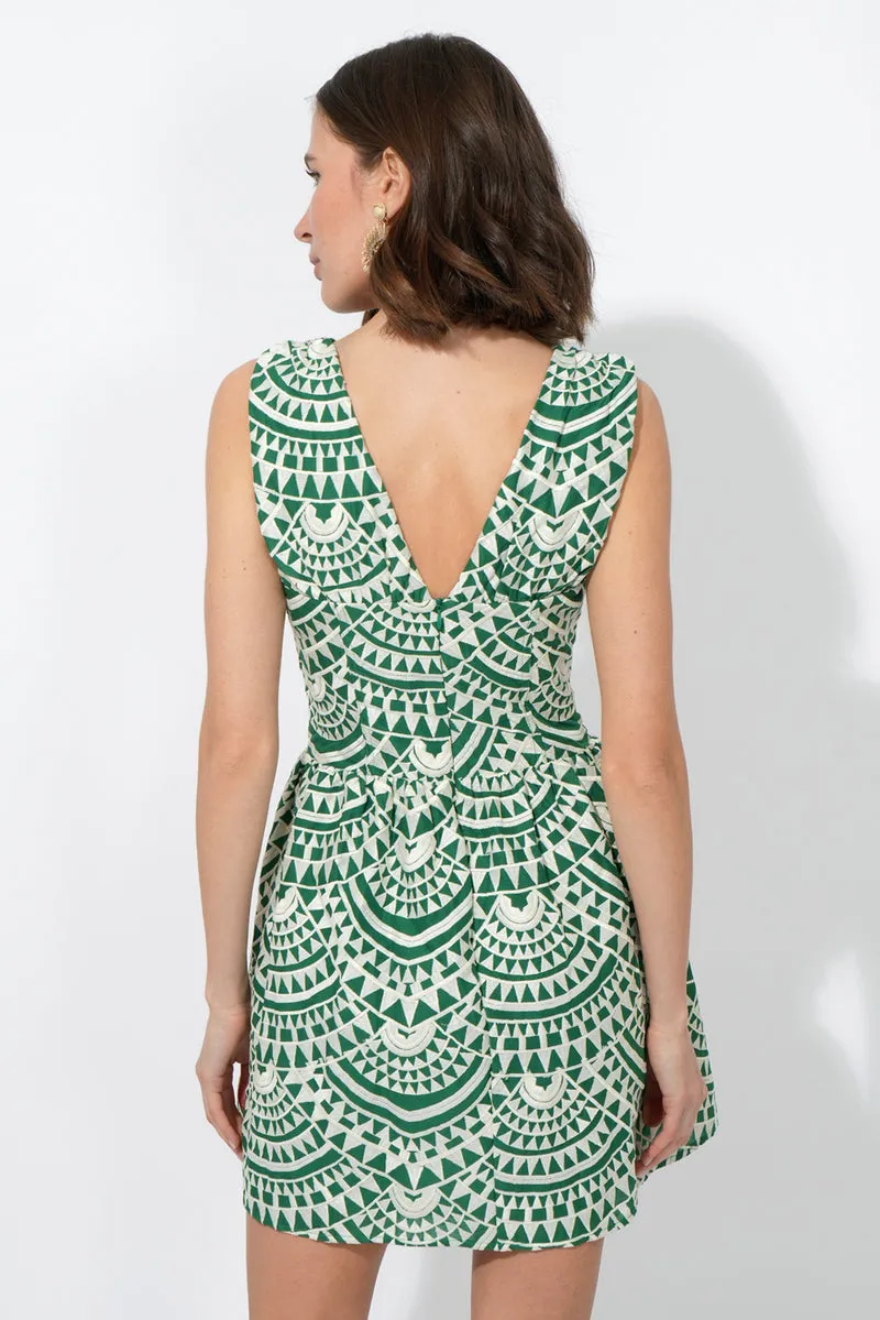 MARIS PIPED MINI DRESS