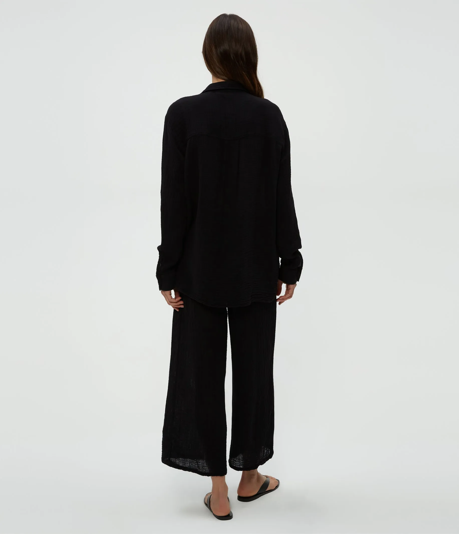 MEDINA SMOCKED WAIST CROP PANT
