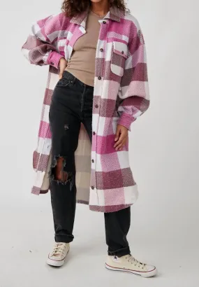 Plaid Long Jacket