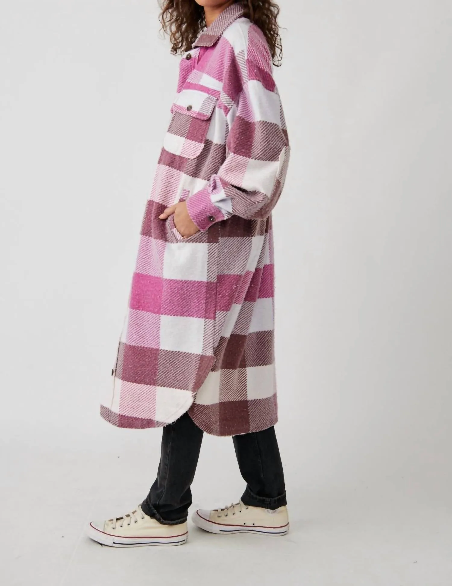 Plaid Long Jacket