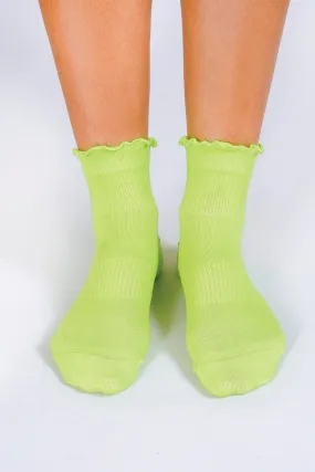 Ruffle Sock - Neon Moon