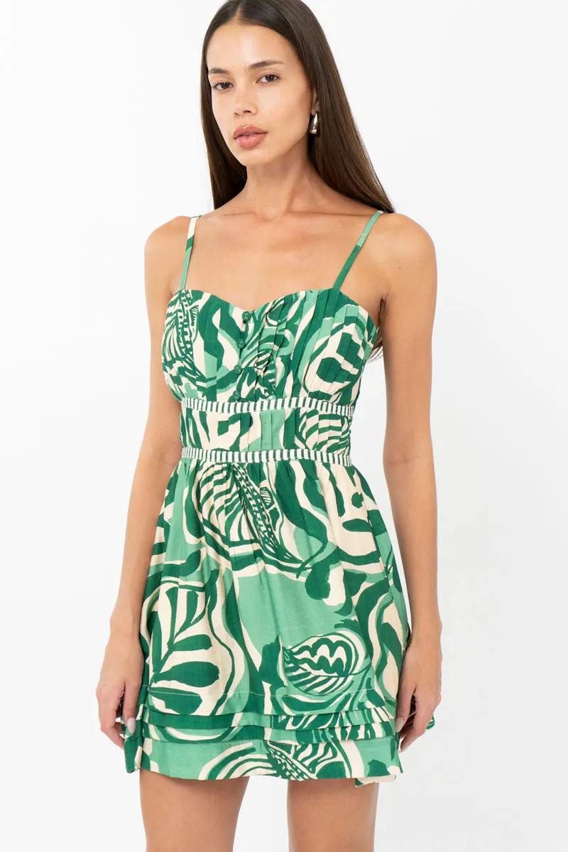 RUNA LEAF MINI DRESS