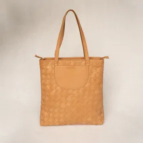 Shirin Woven Leather Tote