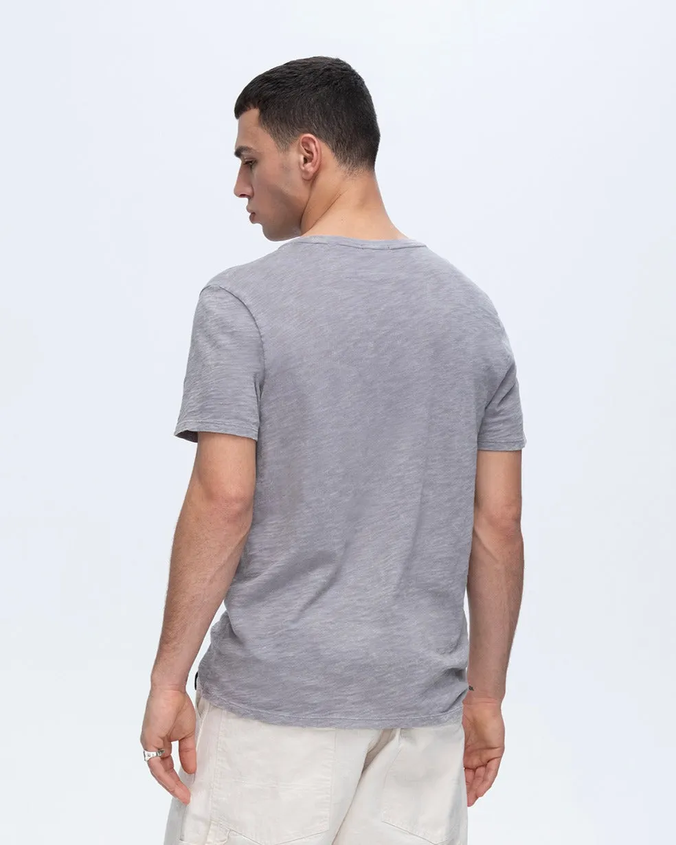 Slub Jersey Chroma Wash Short Sleeve Crew Neck Tee - Shark
